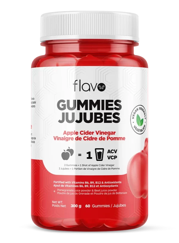 flavo apple cider vinegar gummies 60 servings