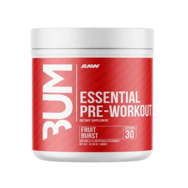 cbum x raw essential pre workout 30 servings
