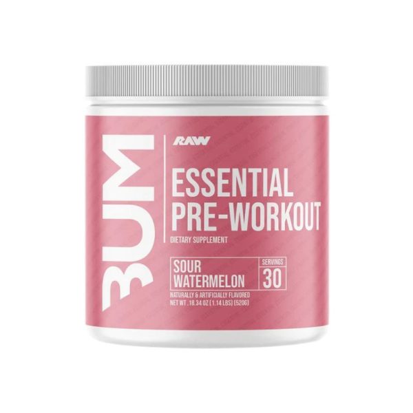 cbum x raw essential pre workout 30 servings
